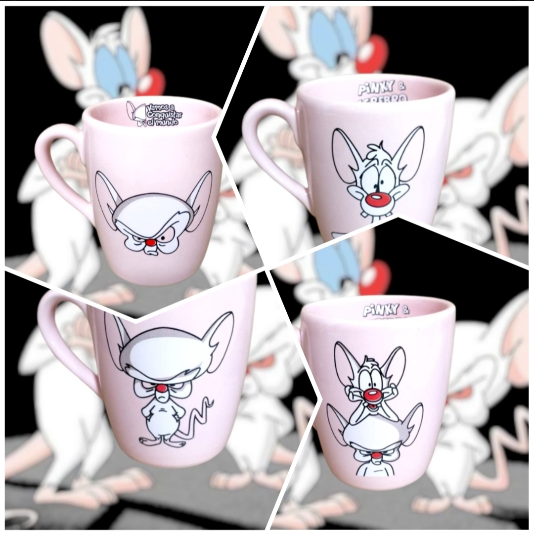 Elbenwald Tazza Pinky And The Brain 320 Ml – Ufficiale, Adatta A Microonde E Lavastoviglie, Regalo Per Fan Dei Cartoni Animati
